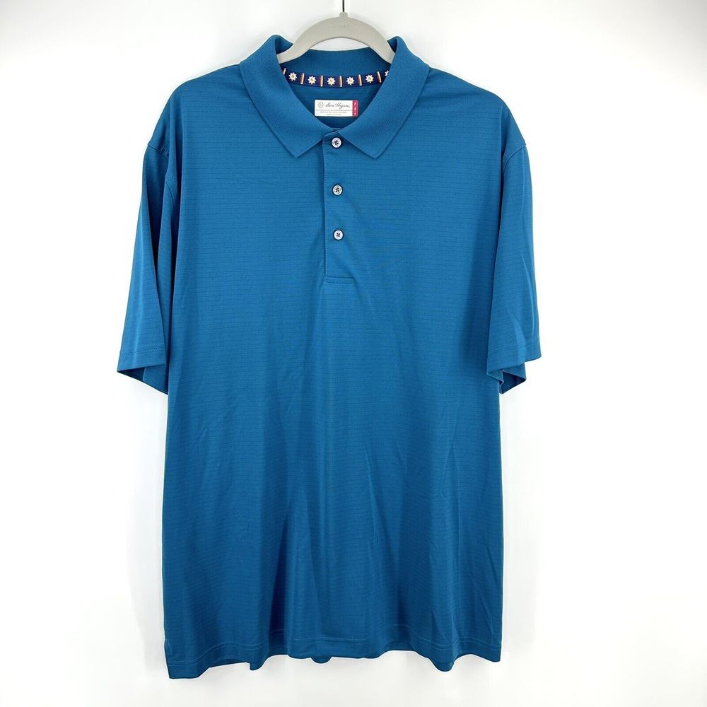 Ben Hogan Polo Shirt Dark Teal Polyester Men's Size XL